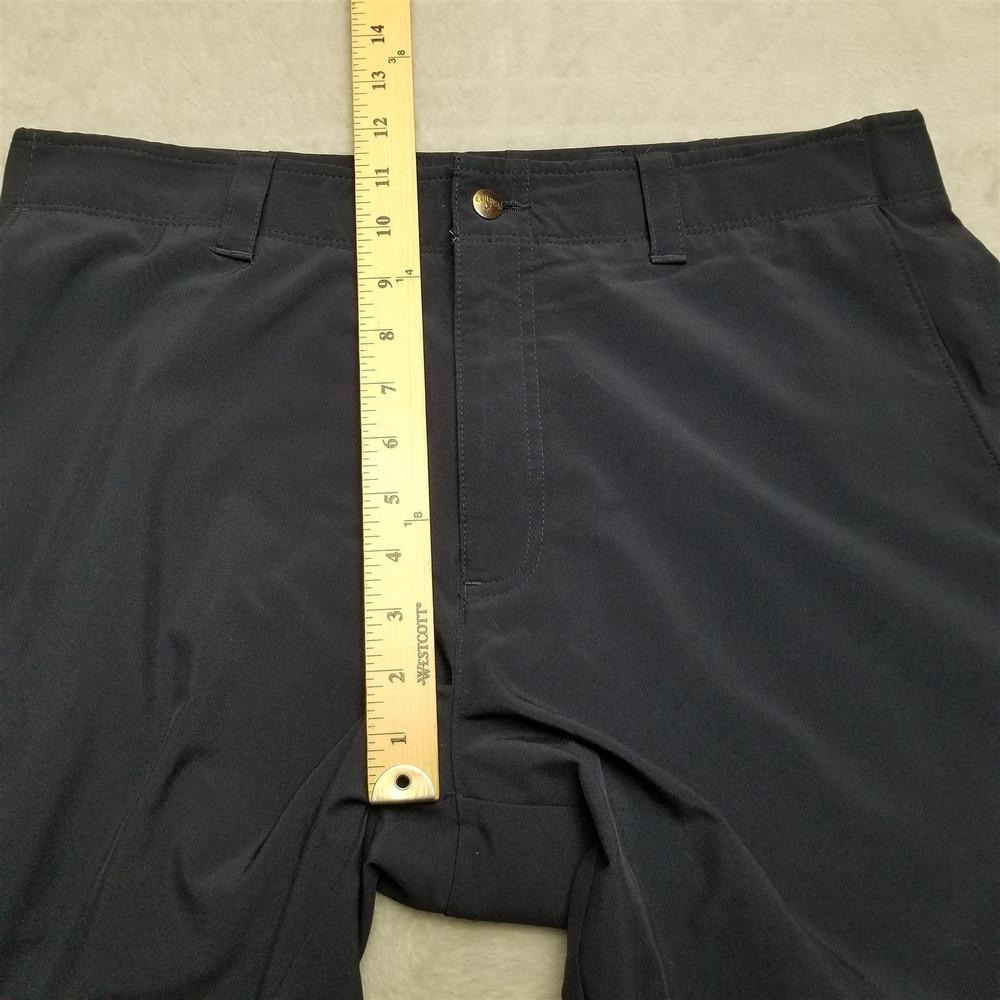 Callaway Shorts Mens 34x10 Black Flat Front Chino Performance Golf Activewear - Picture 8 of 11